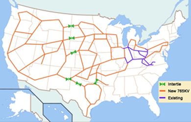  HVDC Overlay for US Grid